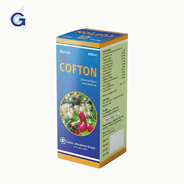 GL-Cofton Syrup Galaxy Laboratories Unani for Dry Cough and Chest Congestion