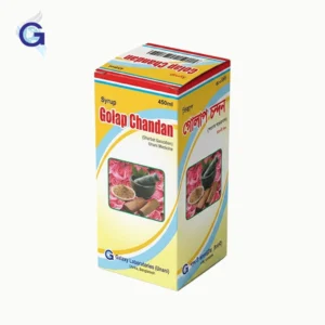 Golap Chandan Syrup for brain and heart health by Galaxy Laboratories.