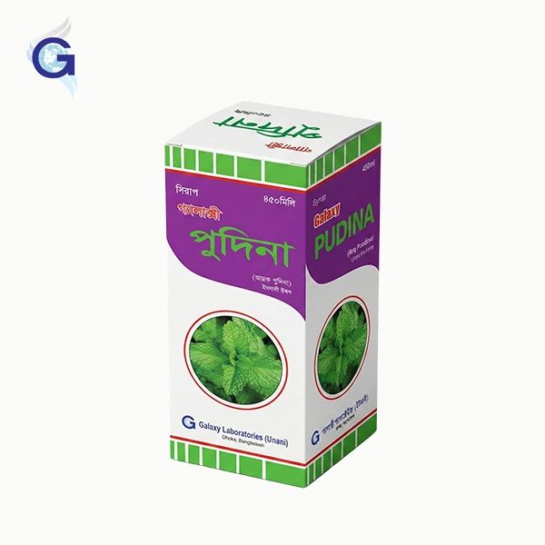 Galaxy Pudina Syrup by Galaxy Laboratories Unani for digestion and appetite boost.